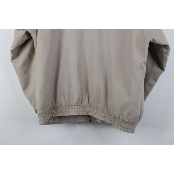 Vintage 90s Streetwear Womens Medium Terry Cloth Silk Full Zip Bomber Jacket - Picture 13 of 13
